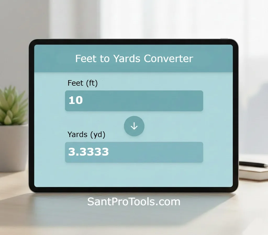 Feet to Yards Converter