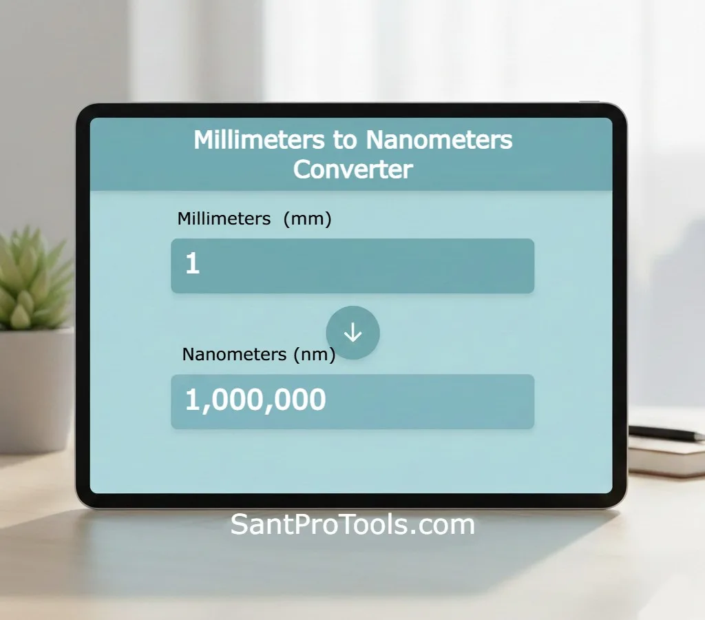 Millimeters to Nanometers Converter